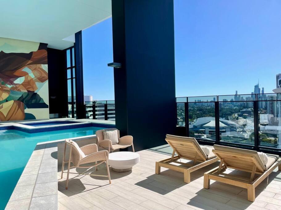 Luxury Stunning Riverview 1 Bedroom Apt 479F Gold Coast Kültér fotó